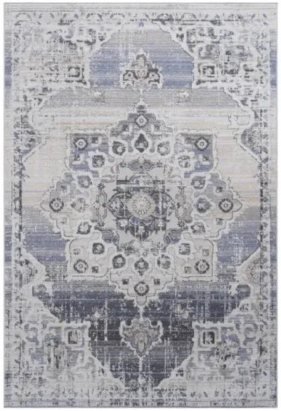 Payas Cream - Blue Rug Size 6'7'' x 9'