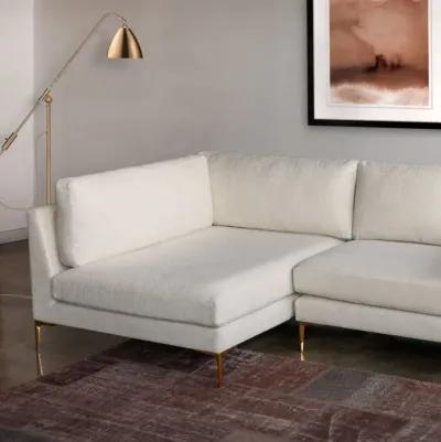 Chamberlain Beige Boucle Sectional Sofa Left Facing Chaise