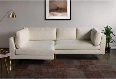 Chamberlain Beige Boucle Sectional Sofa Left Facing Chaise