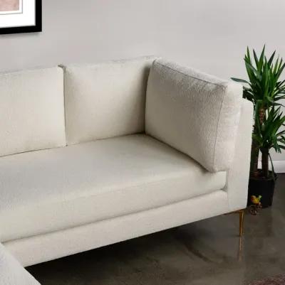 Chamberlain Beige Boucle Sectional Sofa Left Facing Chaise