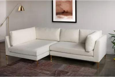 Chamberlain Beige Boucle Sectional Sofa Left Facing Chaise