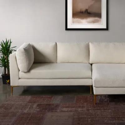 Chamberlain Beige Boucle Sectional Sofa Right Facing Chaise