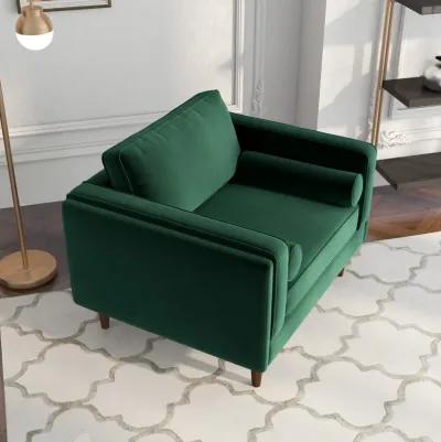 Fordham Green Velvet Lounge Chair