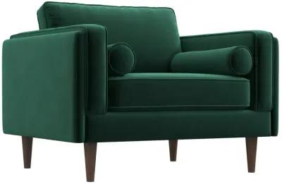 Fordham Green Velvet Lounge Chair