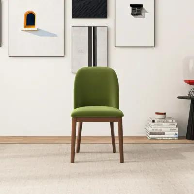 Belfast Green Velvet Dining Chair Set of 2