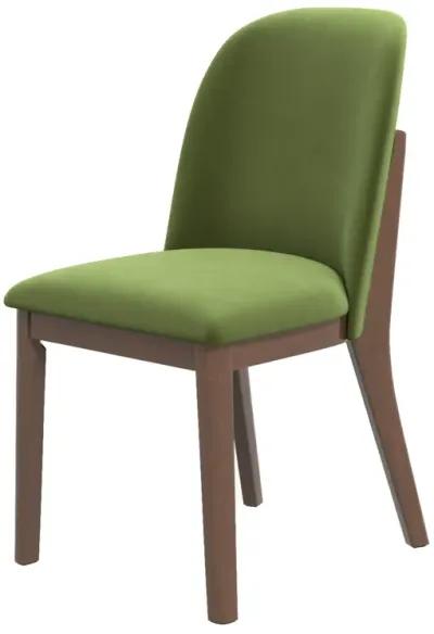 Belfast Green Velvet Dining Chair Set of 2