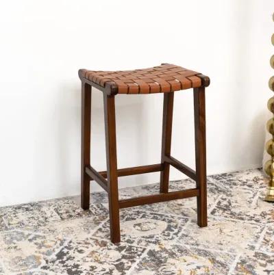 Andaman Tan Leather Counter Stool