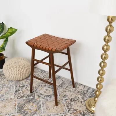 Janet Tan Leather Bar Stool