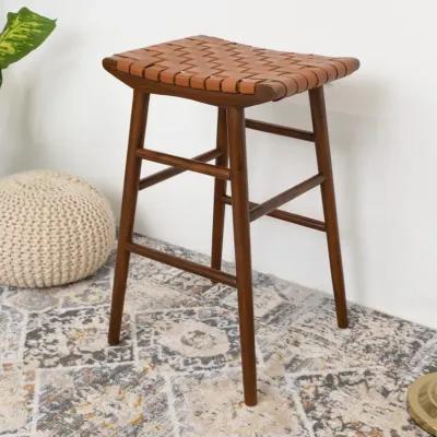 Janet Tan Leather Bar Stool