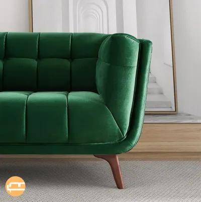 Kano Dark Green Velvet Sofa