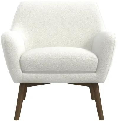 Penny White Boucle Lounge Chair