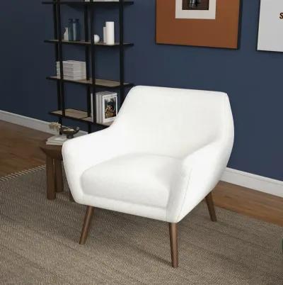 Penny White Boucle Lounge Chair