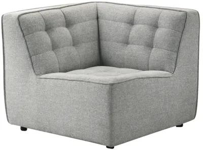 Linden Light Gray Linen Modular Corner Sofa