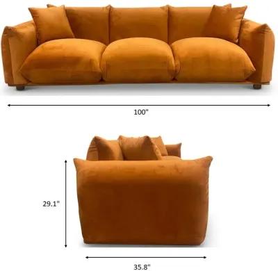 Archer Mocha Boucle Sofa