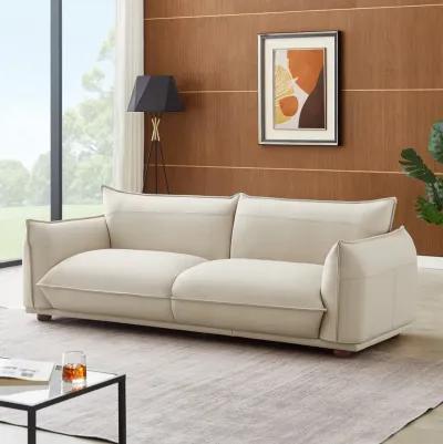 Mansfield Cream Leather Sofa