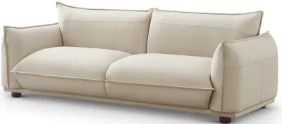 Mansfield Cream Leather Sofa