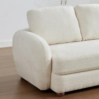 Virgil Cream Boucle Large Sofa