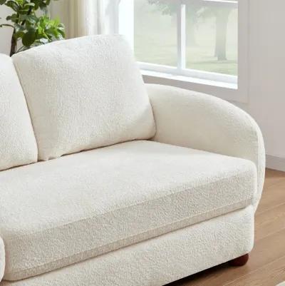 Virgil Cream Boucle Large Sofa