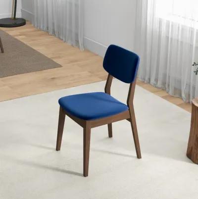 Abbott Blue Velvet Dining Chair Set of 2