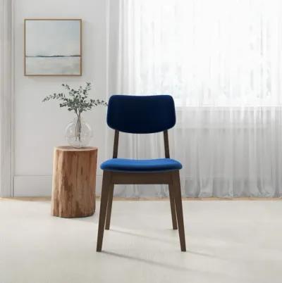 Abbott Blue Velvet Dining Chair Set of 2