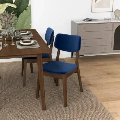 Abbott Blue Velvet Dining Chair Set of 2