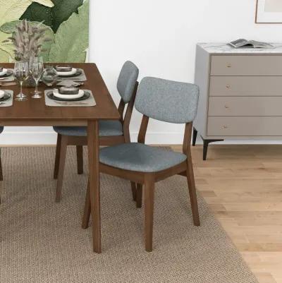 Abbott Dark Grey Fabric Dining Chair  Set of 2