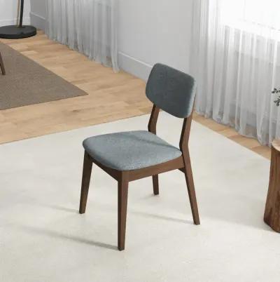 Abbott Dark Grey Fabric Dining Chair  Set of 2