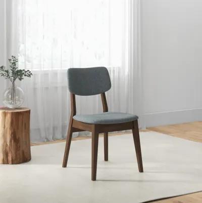 Abbott Dark Grey Fabric Dining Chair  Set of 2