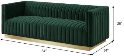 Atlanta Dark Green Velvet Sofa