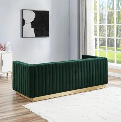 Atlanta Dark Green Velvet Sofa