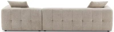 Wade Mocha Boucle L-Shaped Right Sectional Sofa