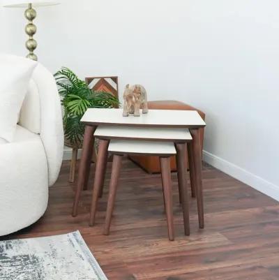 Ruya Cream Nesting Table