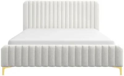 Angela King Size Cream Boucle Platform Bed