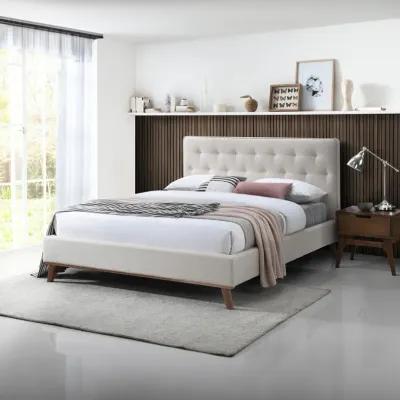 Ashton Queen Bed Light Beige