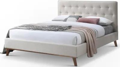 Ashton Queen Bed Light Beige