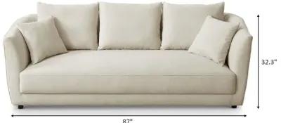 Pula Cream Linen Sofa