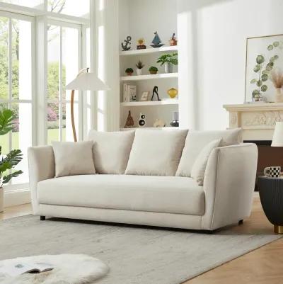 Pula Cream Linen Sofa