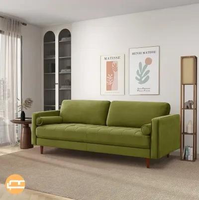 Daphne Pistachio Green Velvet Sofa