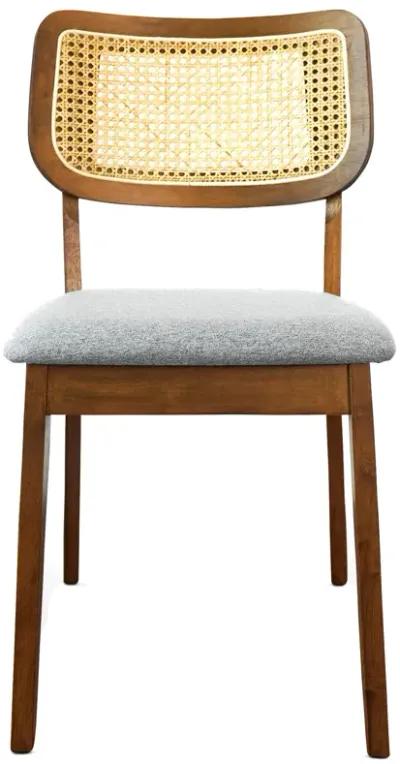 Kane Grey Linen Dining Chair Set of 2