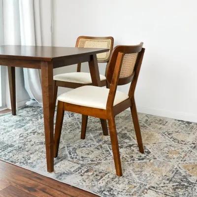 Kane Cream Velvet Dining Chair Set of 2