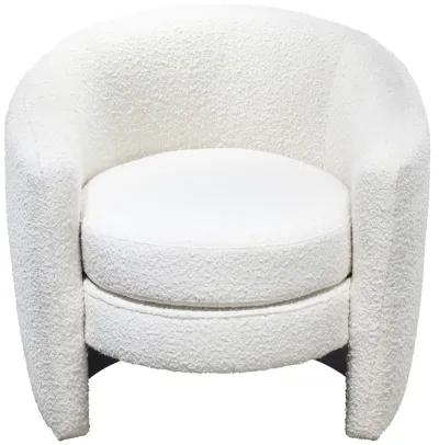 Axis Lounge Chair White Boucle