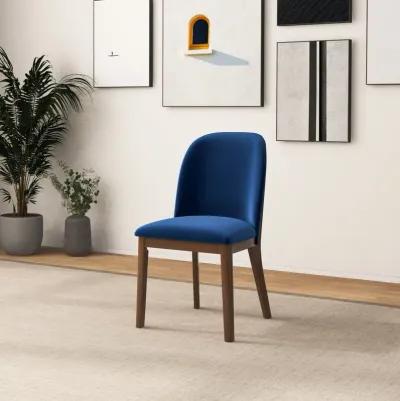 Belfast Navy Blue Velvet Dining Chair Set of 2