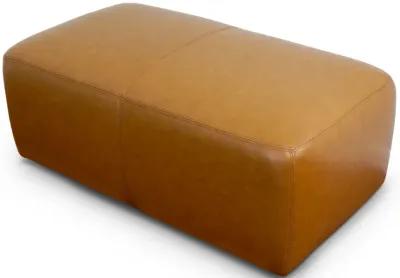 Inglewood Tan Leather Ottoman