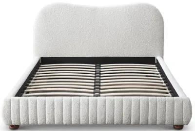 Nomad Cream Boucle Queen Bed