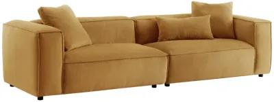 Conrad Cognac Corduroy Large Sofa