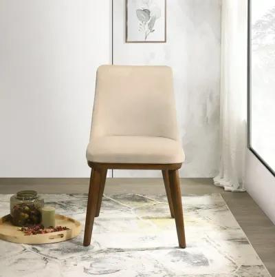 Cloud Beige Velvet Dining Chair Set of 2