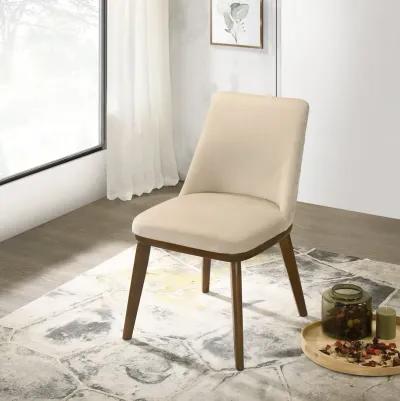 Cloud Beige Velvet Dining Chair Set of 2