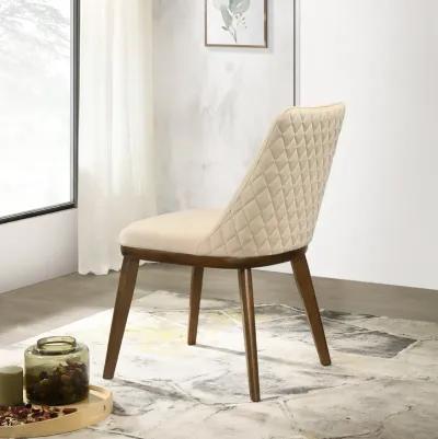 Cloud Beige Velvet Dining Chair Set of 2