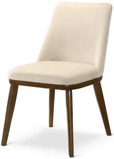 Cloud Beige Velvet Dining Chair Set of 2