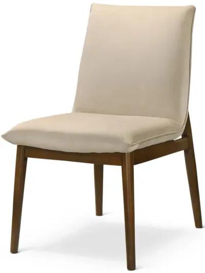 Moss Beige Velvet Dining Chair Set of 2